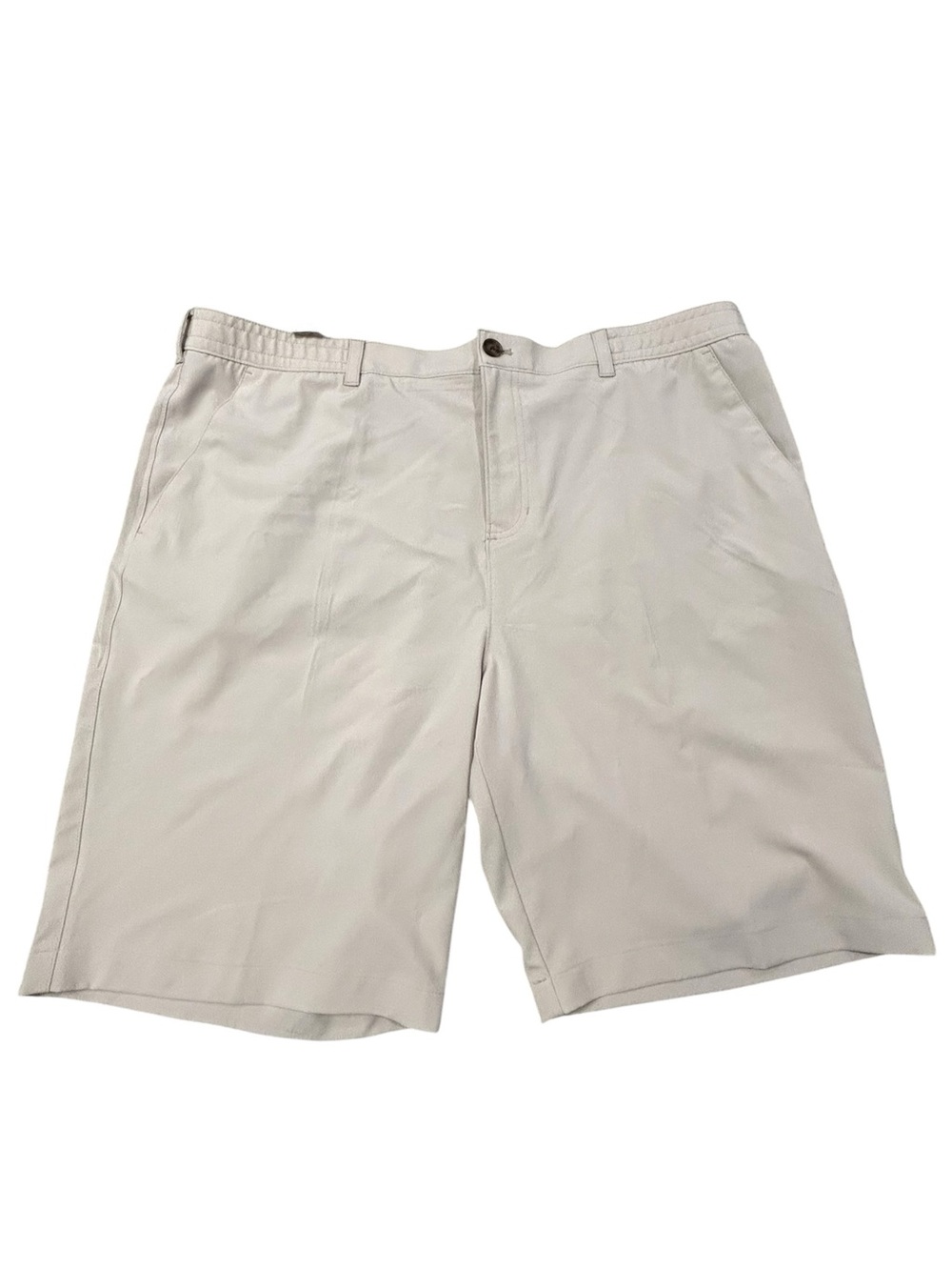 NEW Southern Proper Light Khaki Flat-Front Men's Shorts 44 Performance Casual
